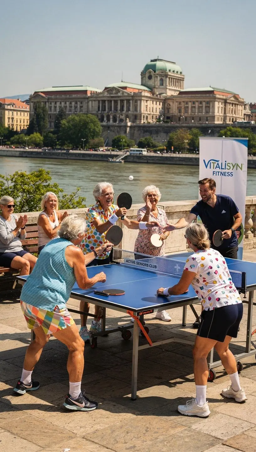 Kép egy online edzésről, ahol a résztvevők otthon végeznek erőnléti gyakorlatokat.