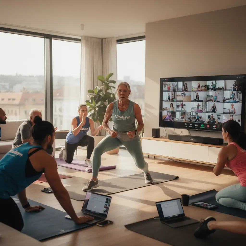 Idősebb férfi, aki a szabadban végez erősítő gyakorlatokat, miközben élvezi a természetet.